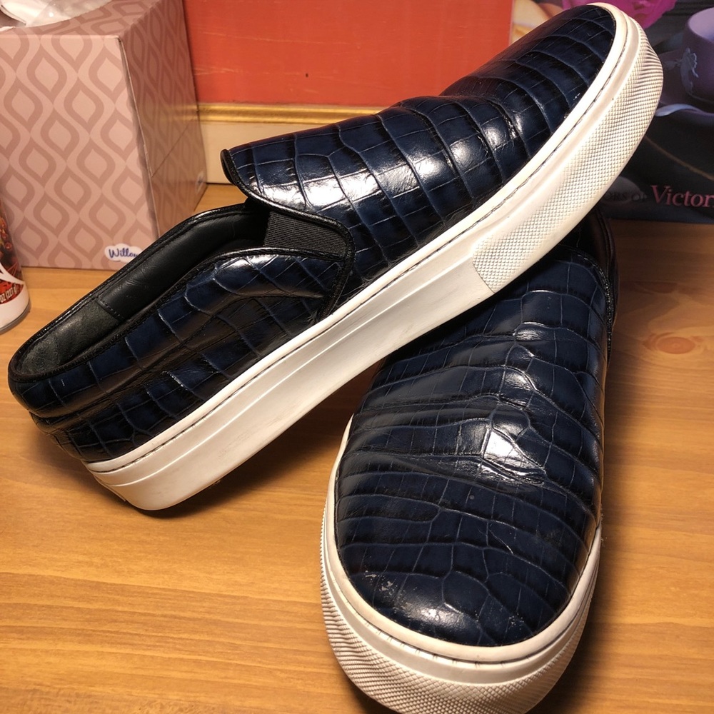 Celine python slip on skater sneaker